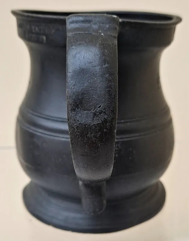 Set of 3 Antique Georgian Pewter Baluster Measures ~ James Yates