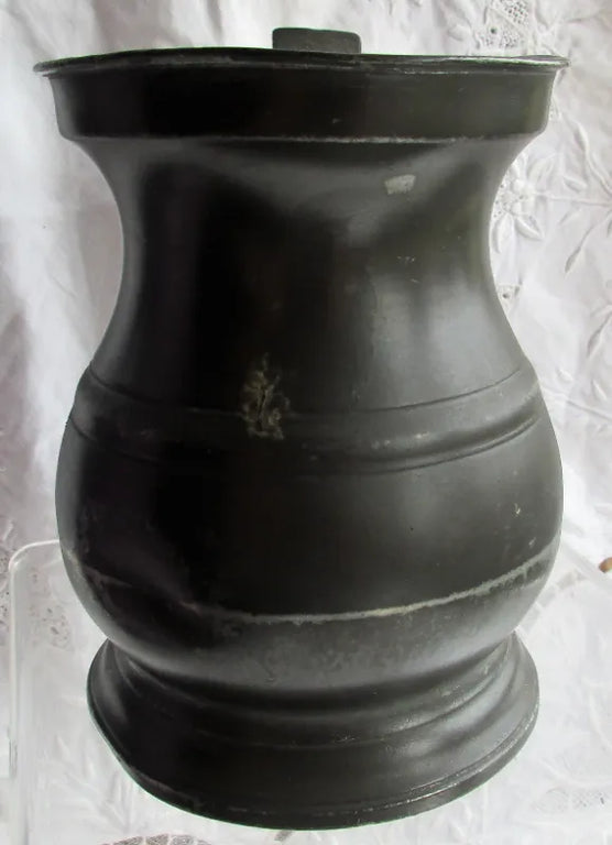 Antique Georgian Pewter Pint Baluster Measure ~ James Yates