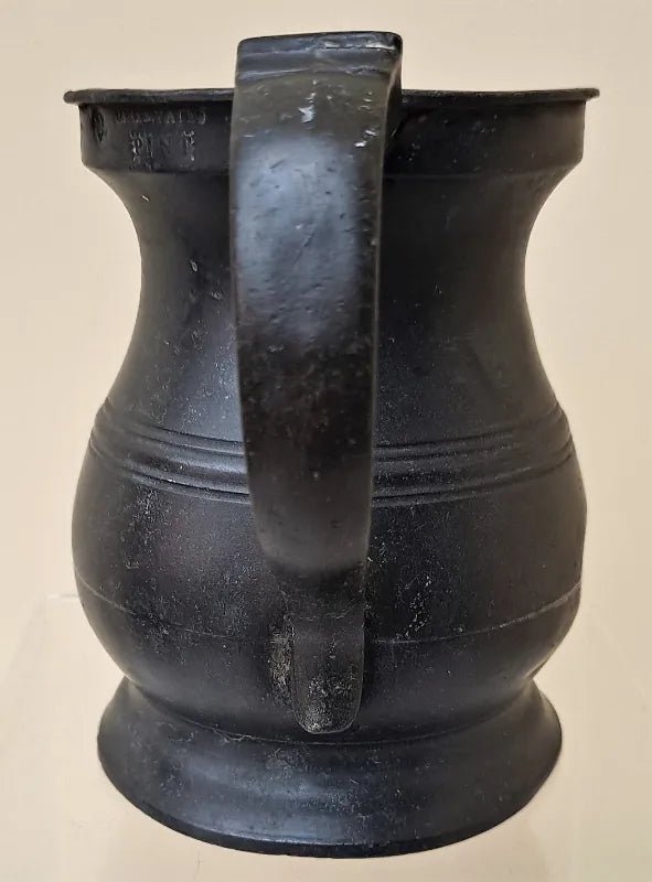 Set of 3 Antique Georgian Pewter Baluster Measures ~ James Yates