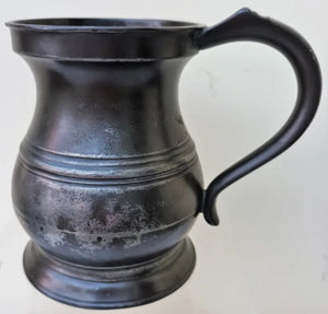Georgian Pewter Pint Baluster Measure ~ James Yates