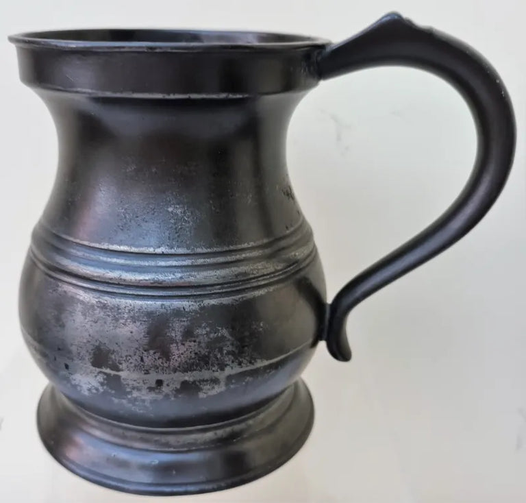 Georgian Pewter Pint Baluster Measure ~ James Yates