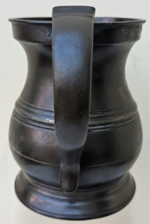 Georgian Pewter Pint Baluster Measure ~ James Yates
