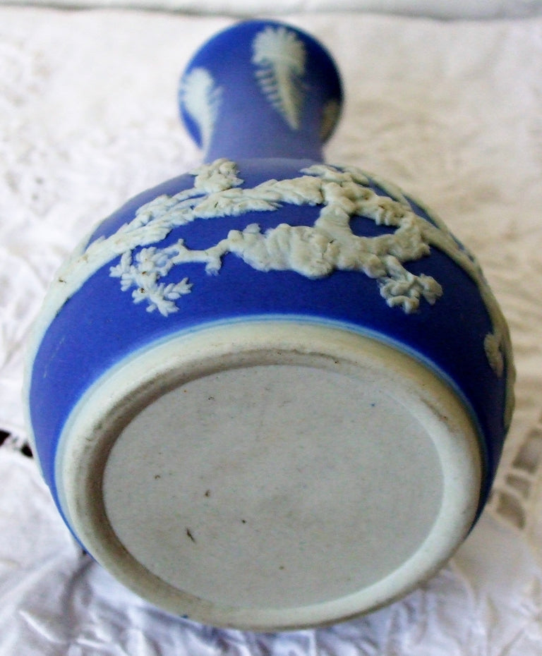 Antique Victorian Jasperware Bud Vase