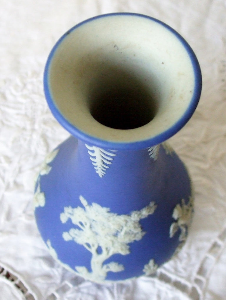 Antique Victorian Jasperware Bud Vase