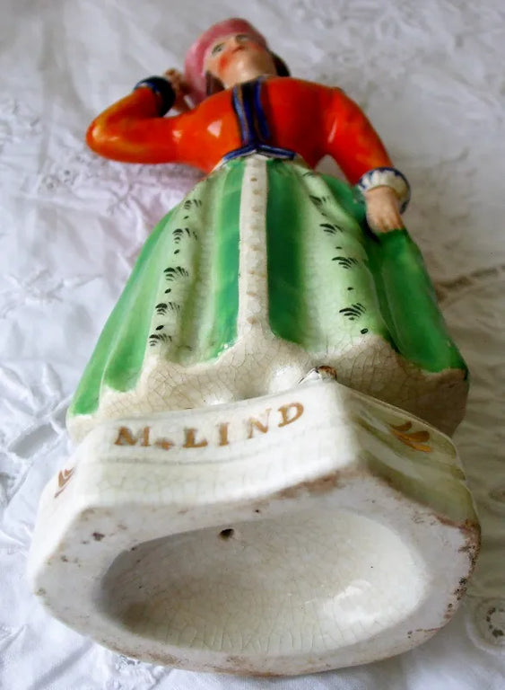 Antique Victorian Staffordshire Theatrical Figure 