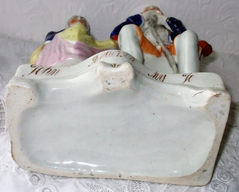 Antique Victorian Staffordshire Portrait Figure 