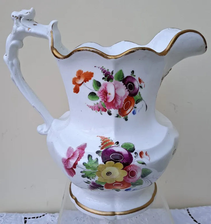 Antique English Georgian / Victorian Porcelain Commemorative Jug ~ John Baley 1837
