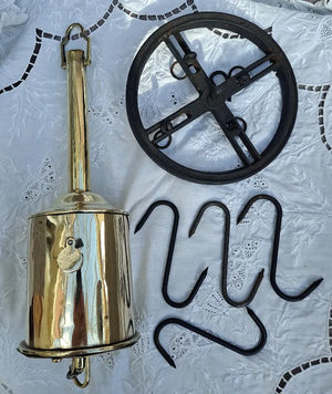 Georgian Brass "Bottle" Spit Jack ~ John Linwood of Birmingham
