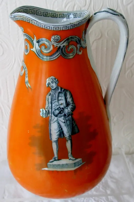 Antique Victorian Pratt-ware Commemorative Jug ~ 