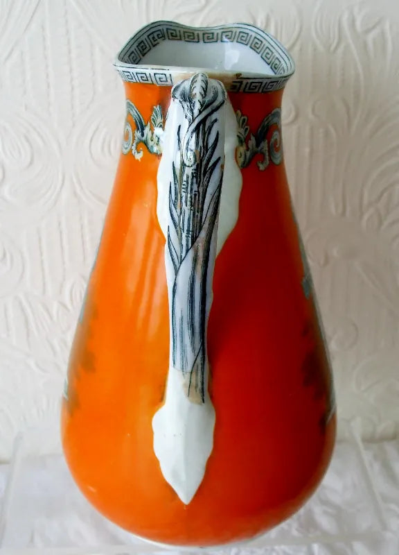 Antique Victorian Pratt-ware Commemorative Jug ~ 