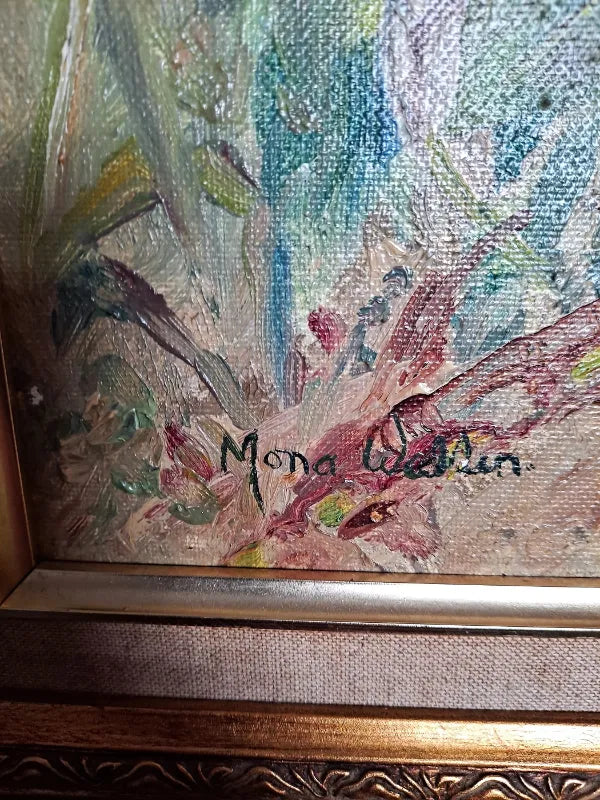 Framed Oil Painting on Canvas ~ 