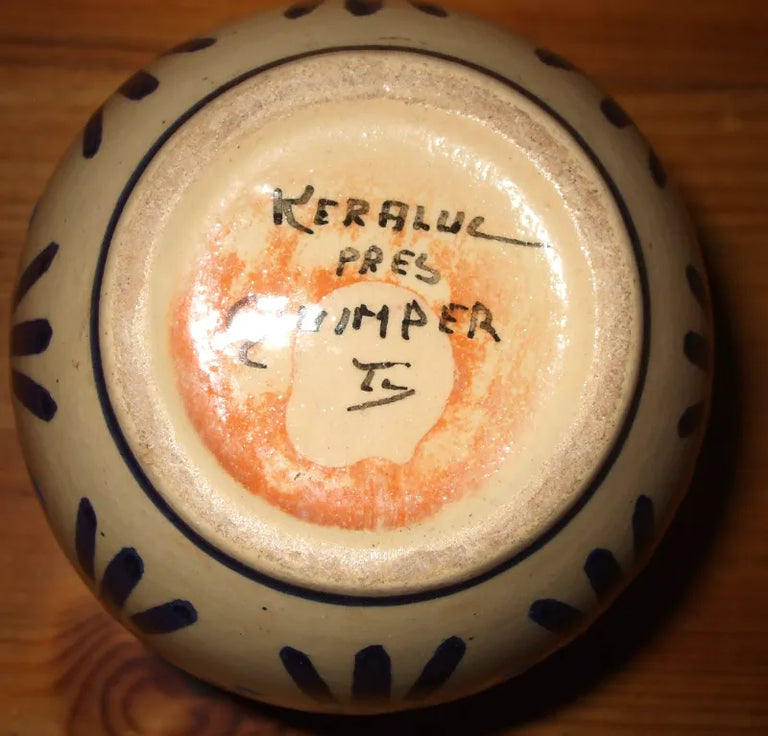 Vintage Keraluc Quimper French Faience Vase