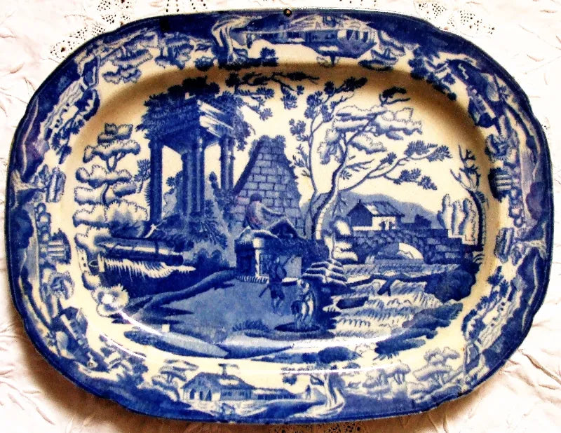 Georgian Blue & White 