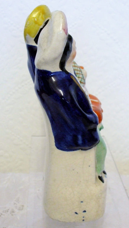 Antique Victorian Staffordshire Figure ~  