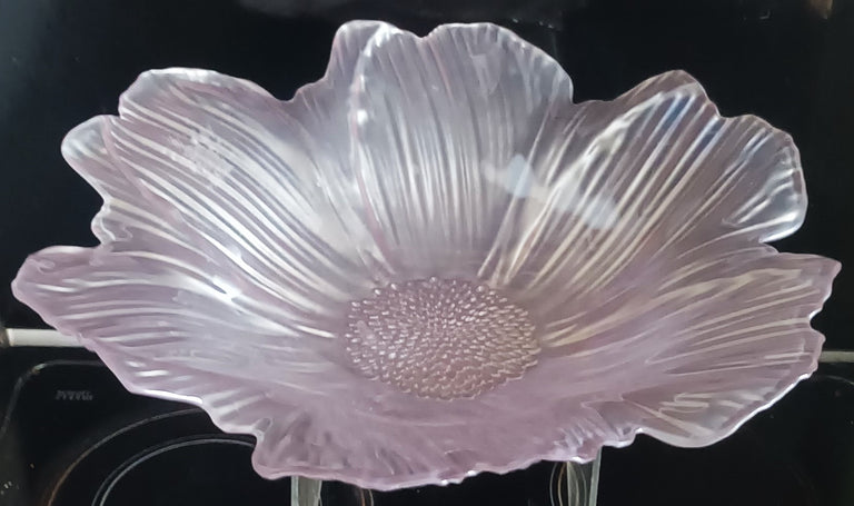 Vintage Venetian Lavender Glass Dish