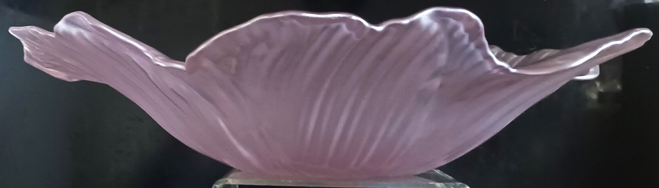 Vintage Venetian Lavender Glass Dish