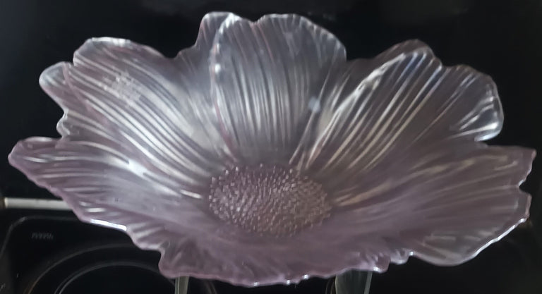 Vintage Venetian Lavender Glass Dish
