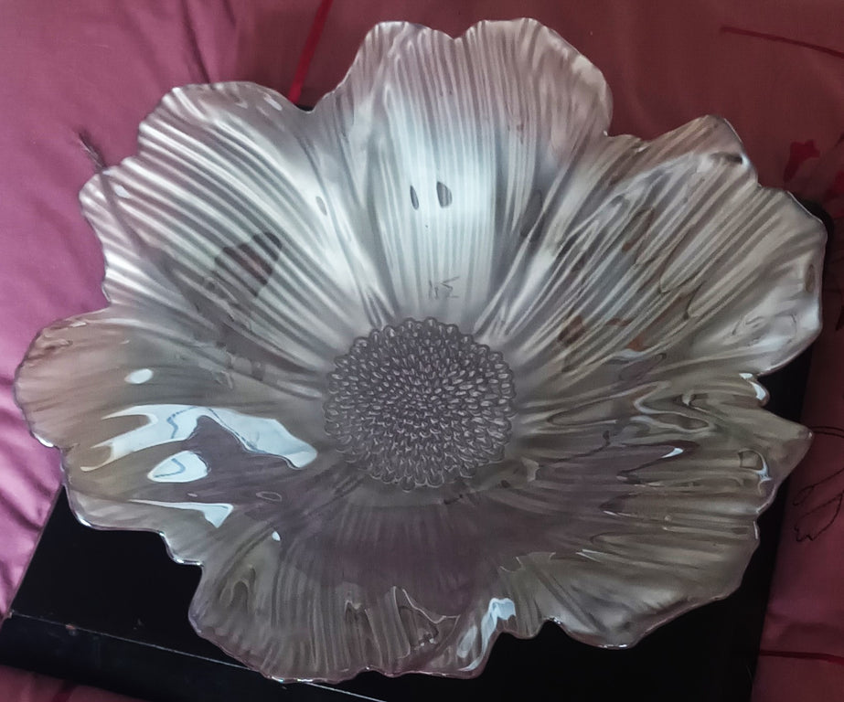 Vintage Venetian Lavender Glass Dish