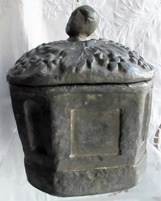 Antique Georgian Lead Tobacco Box