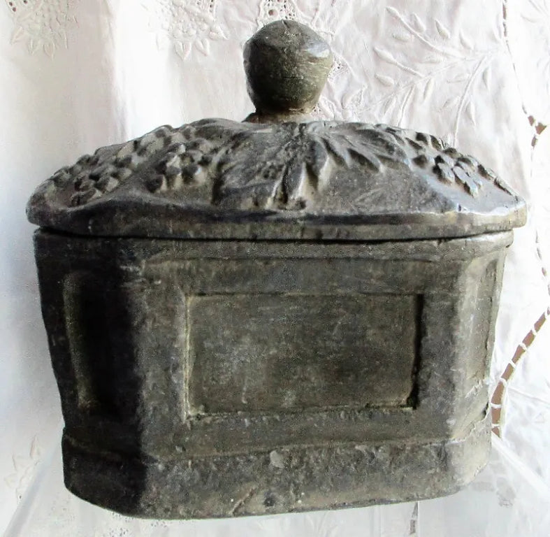 Antique Georgian Lead Tobacco Box
