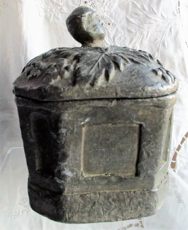 Antique Georgian Lead Tobacco Box