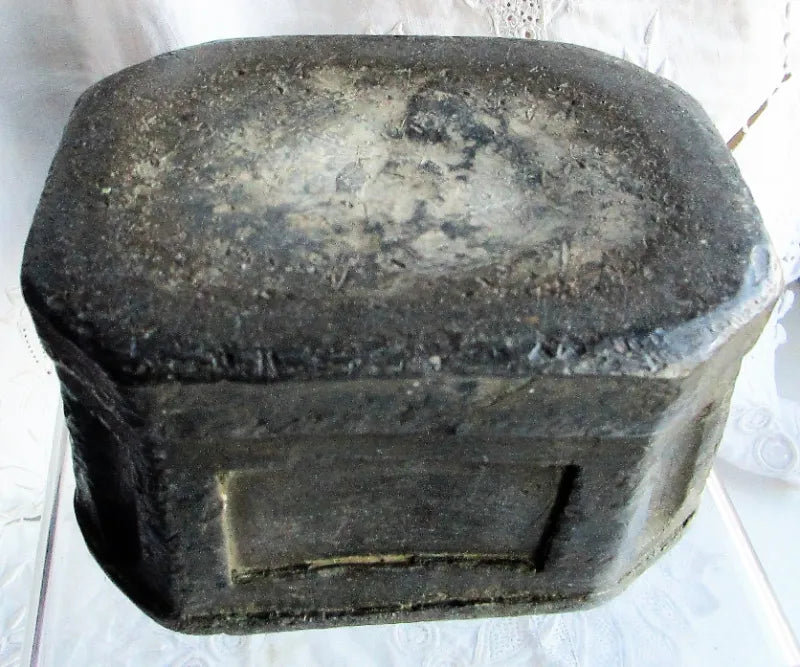 Antique Georgian Lead Tobacco Box