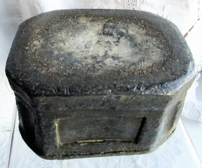 Antique Georgian Lead Tobacco Box