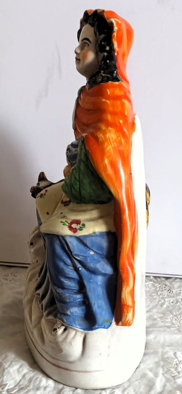 Antique Victorian Staffordshire Figure ~ 