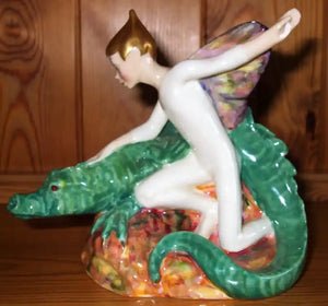 Royal Doulton Figurine ~ "Magic Dragon" ~ HN 2977 ~ Rare Colour