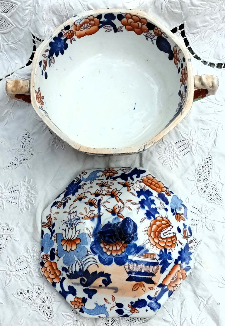 Antique Georgian Mason's Ironstone Tureen and Cover