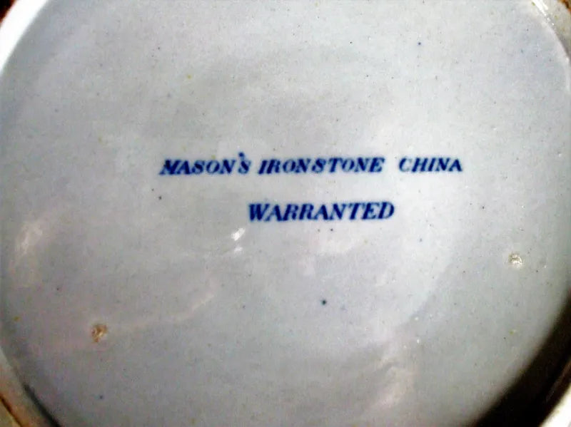 Antique Georgian Blue & White Transfer Mason's Ironstone Plate