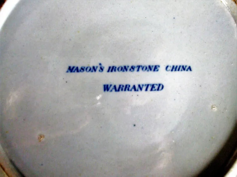 Antique Georgian Blue & White Transfer Mason's Ironstone Plate