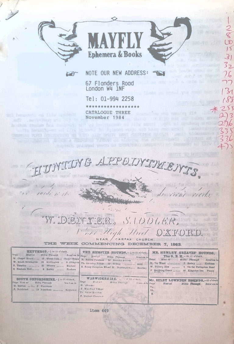 Mayfly Cat. No. 3 11. 1984