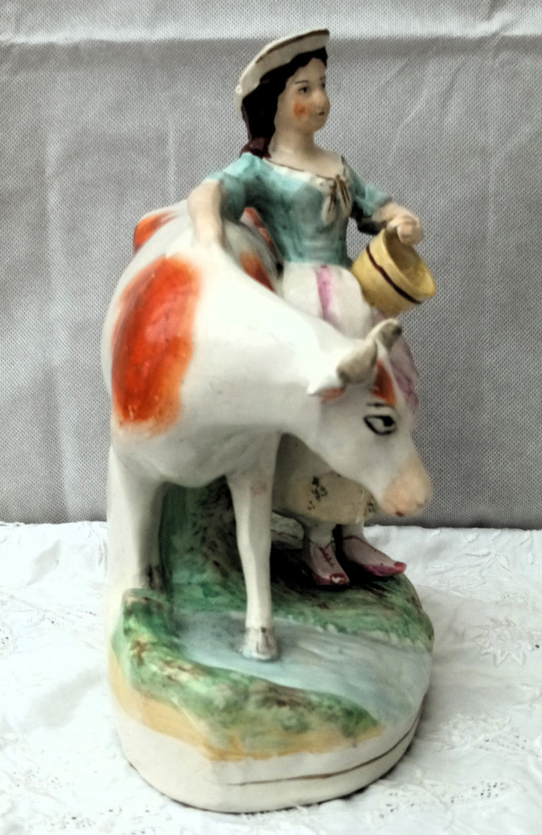 Pair of Victorian Staffordshire Figures ~ 