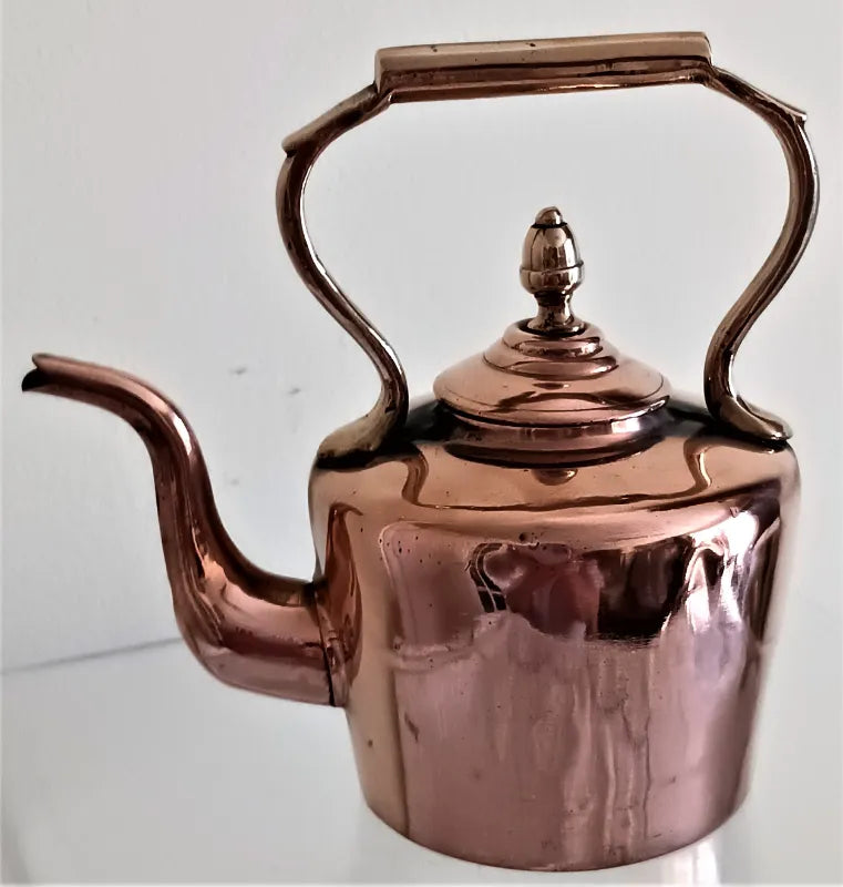 Antique Miniature Copper Kettle
