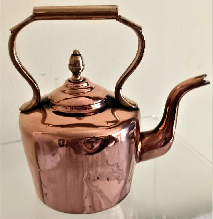 Antique Miniature Copper Kettle