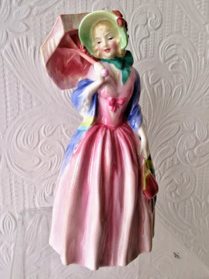 Vintage Royal Doulton Porcelain Figurine ~ "Miss Demure" ~ HN 1402