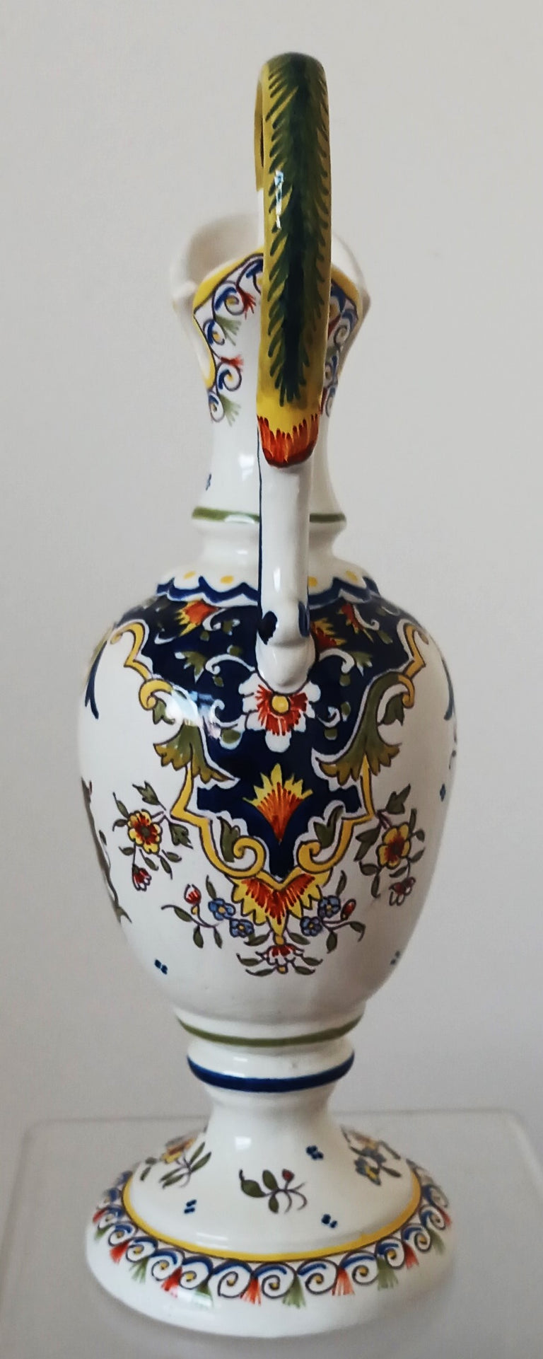 Vintage Desvres French Faience Ewer ~ 