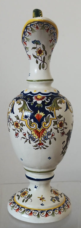 Vintage Desvres French Faience Ewer ~ 