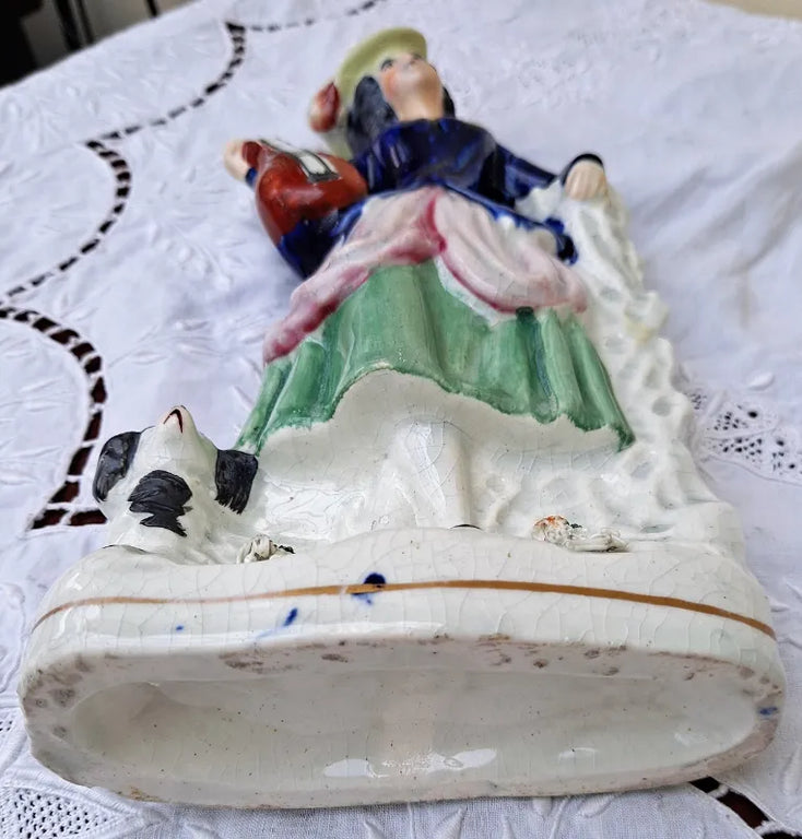 Antique Victorian Staffordshire Figure ~ 