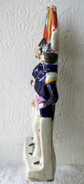 Antique Victorian Staffordshire Royal Portrait Figure ~ 