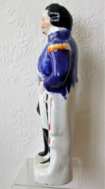 Antique Victorian Staffordshire Royal Portrait Figure ~ 