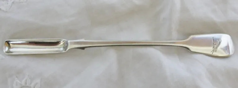 Antique English Victorian Newcastle Silver Marrow Scoop