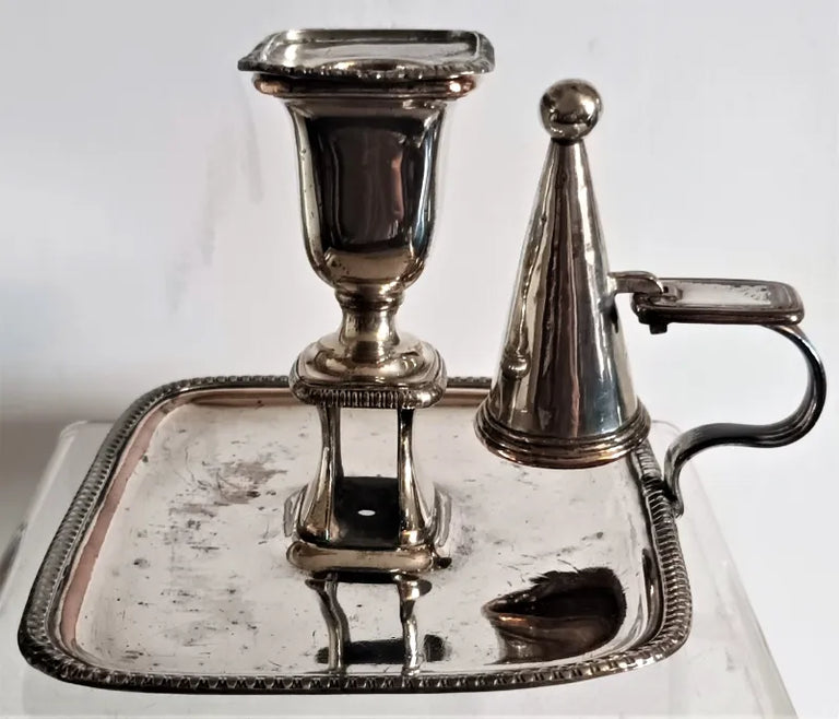 Antique English Georgian OSP Chamberstick