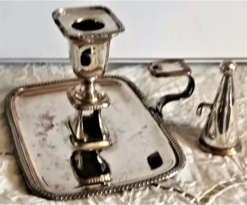 Antique English Georgian OSP Chamberstick