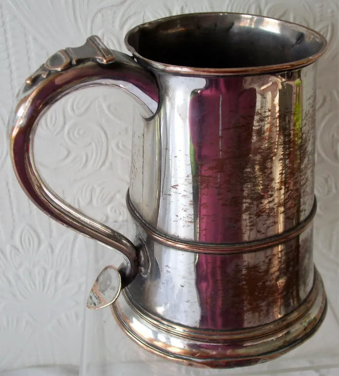 Antique English Georgian Old Sheffield Plate Mug