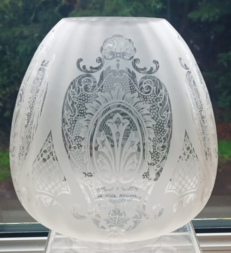 Antique German Porcelain Oil Lamp