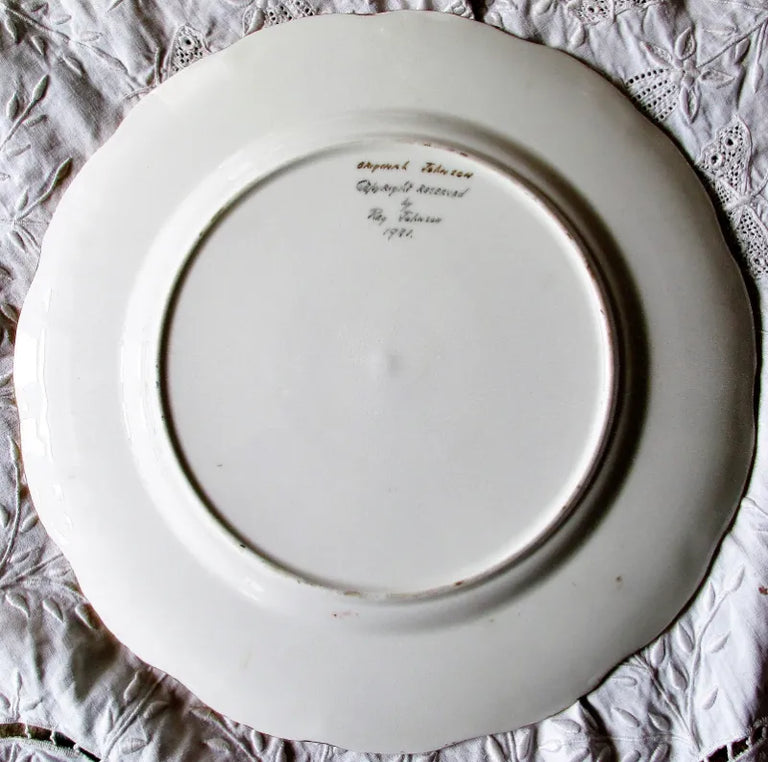 English Porcelain Cabinet Plate ~  