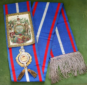Antique English Ceremonial Sash ~ The Order of Druids