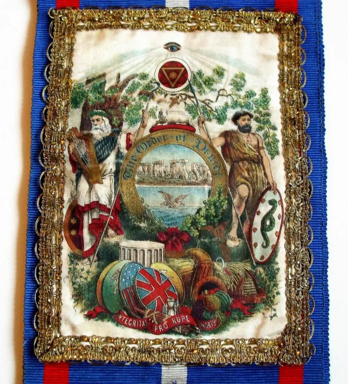 Antique English Ceremonial Sash ~ The Order of Druids
